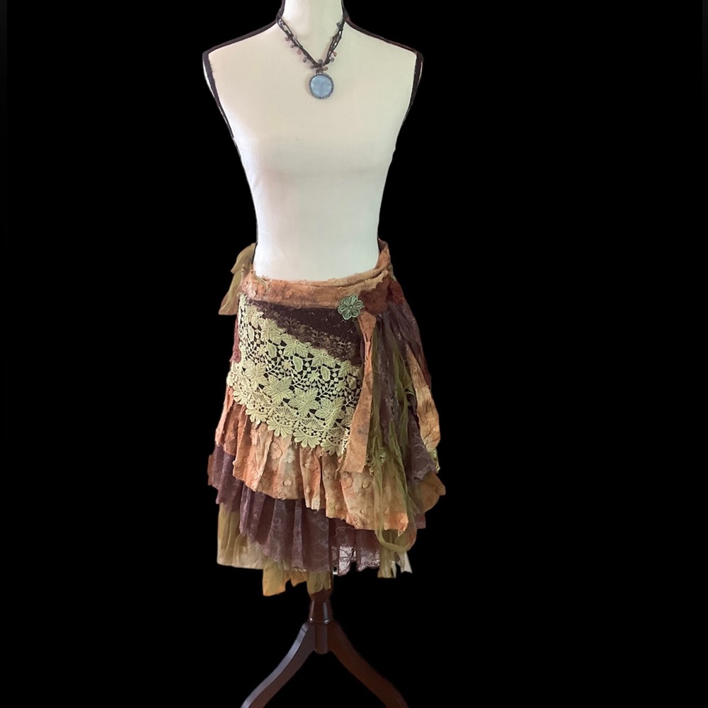 Vintage extra shabby wrap skirt